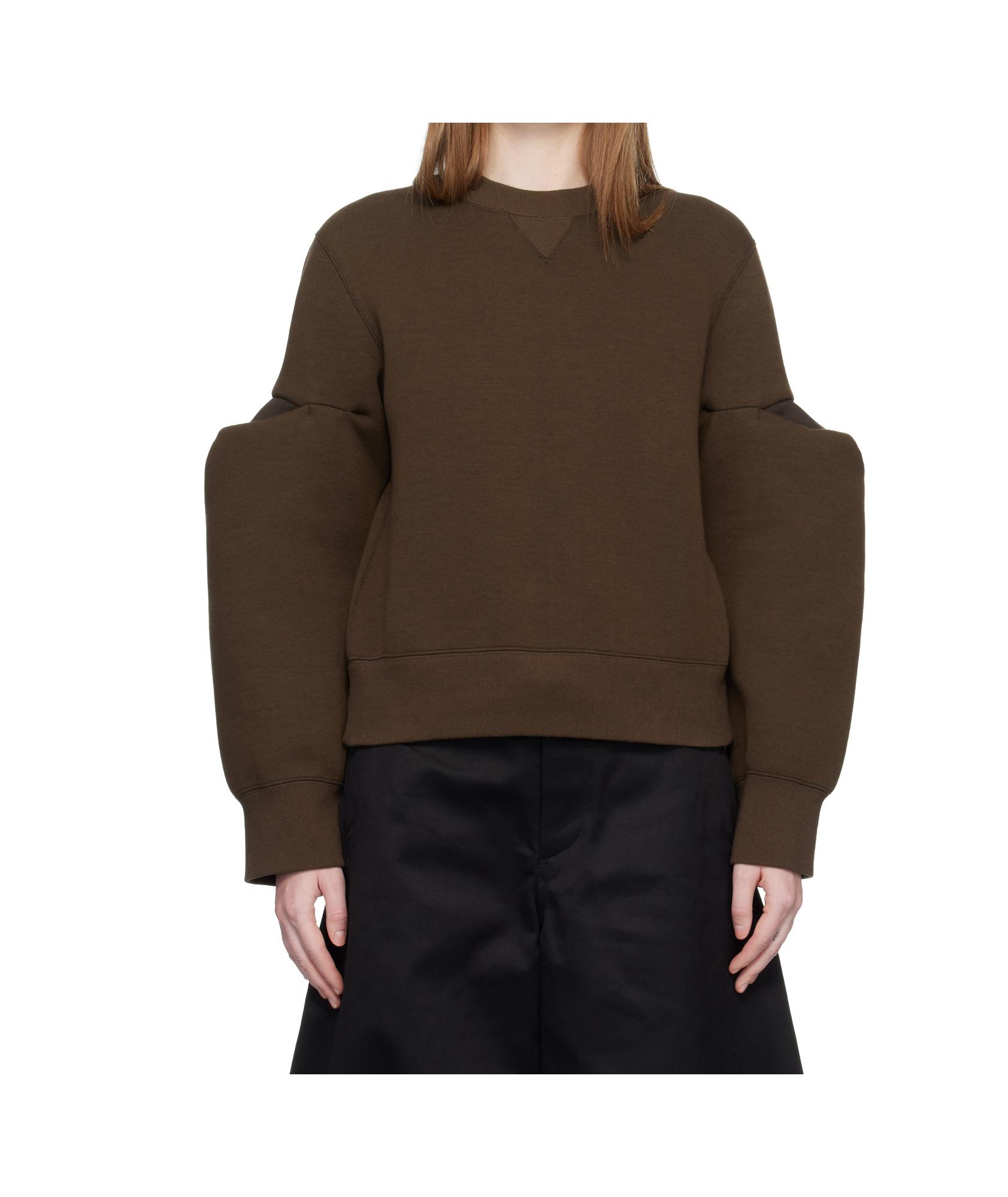 Sacai Sponge Sweat Pullover in Brown | Lyst UK