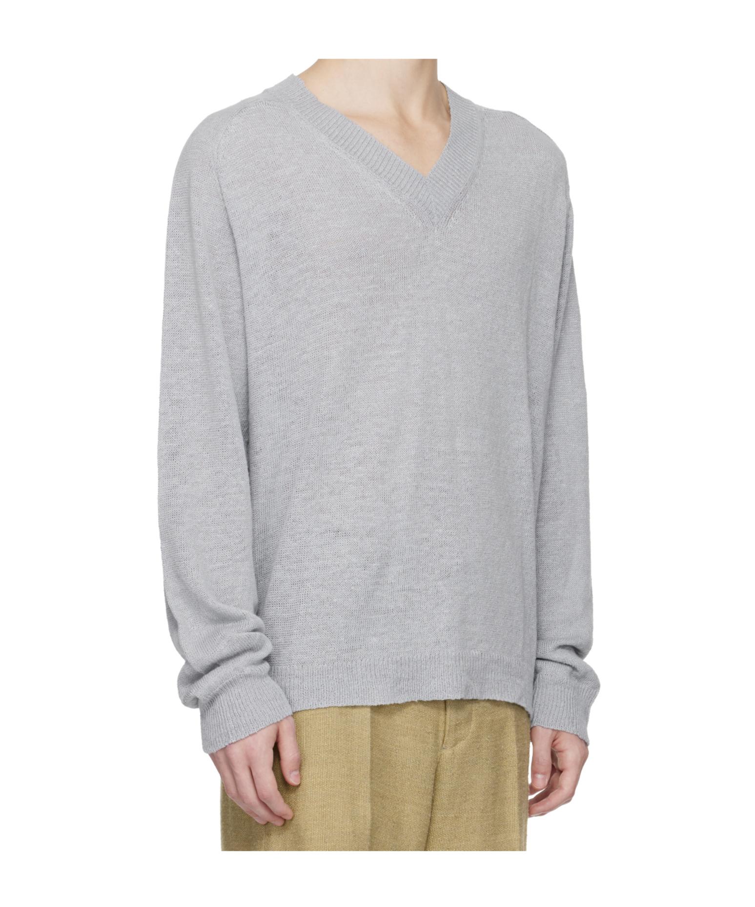 トップス OUR LEGACY 25SS RUE V-NECK 46 Our Legacy - Rue V-Neck Nori Green Cyclone Linen