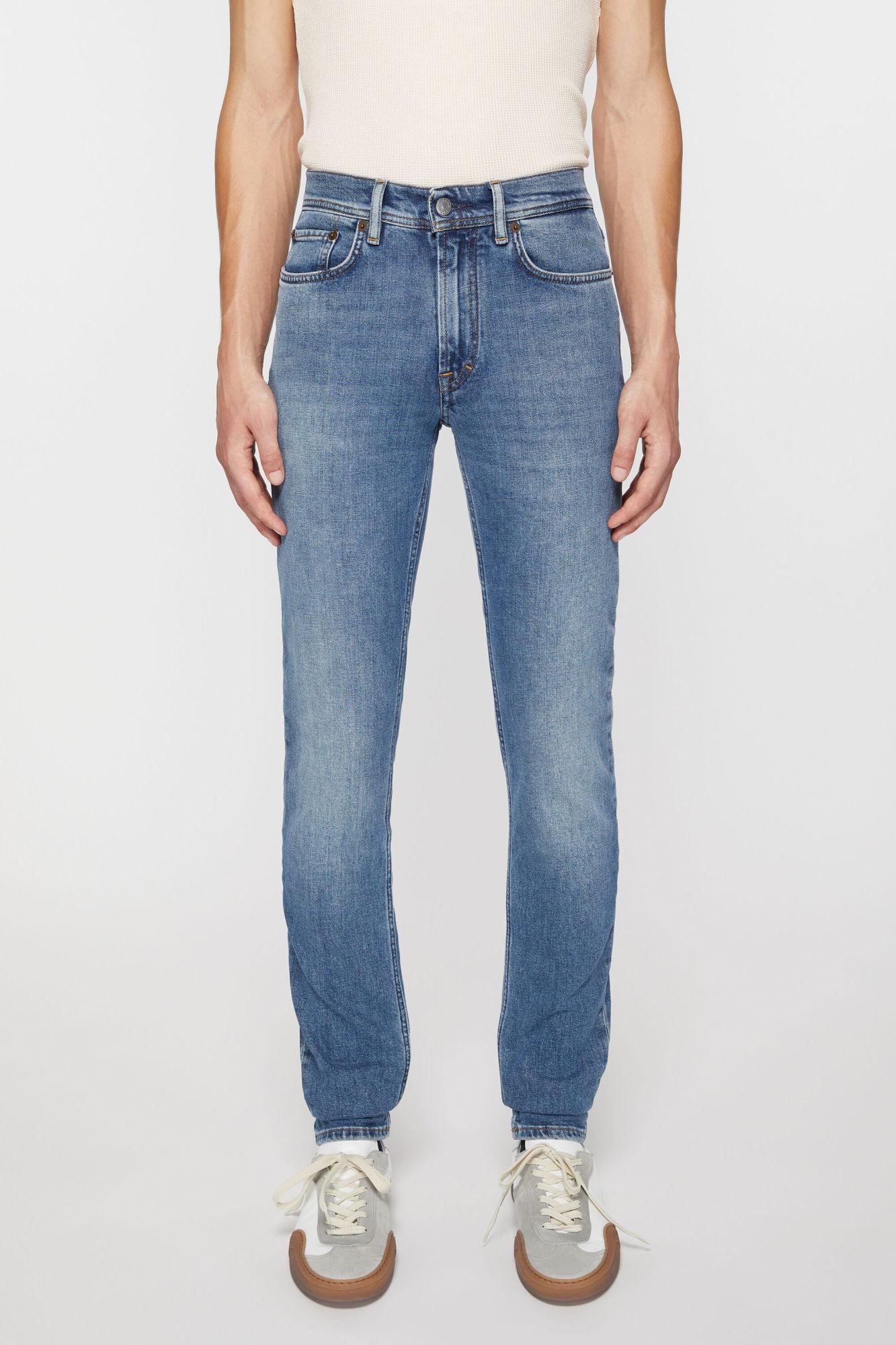 River Acne Max Mid Blue Acne Studios Slim Jeans For Men Online