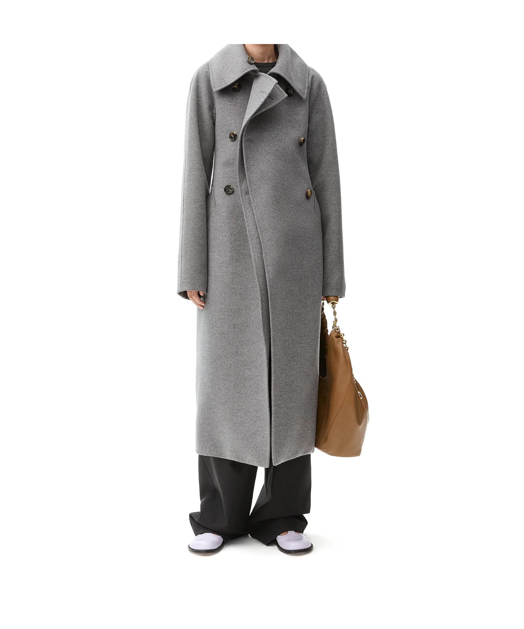 LOEWE wool coat dark grey 46 メンズダークグレー