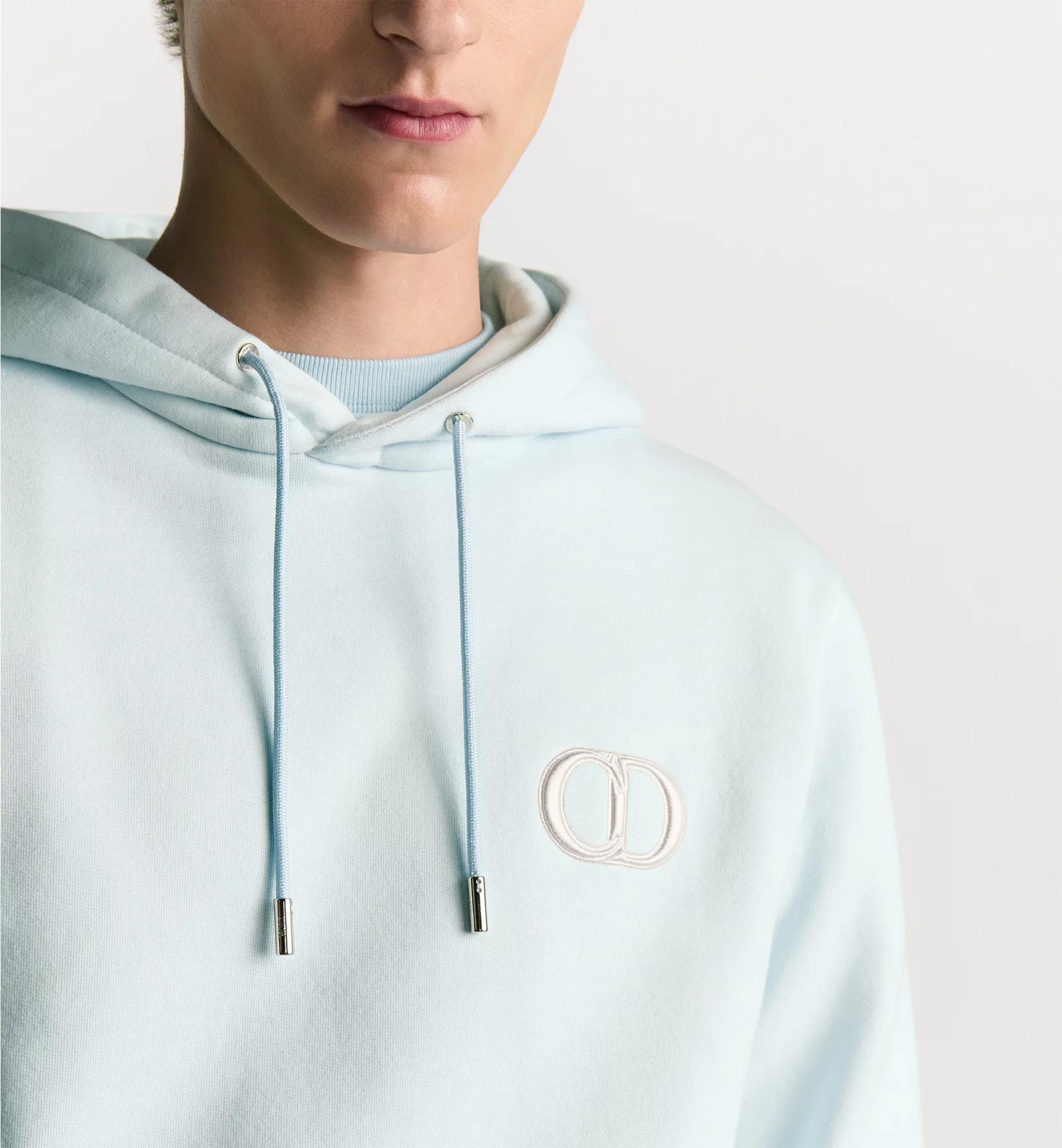 Dior Cd Icon Hooded Sweatshirt in Blue for Men | Lyst