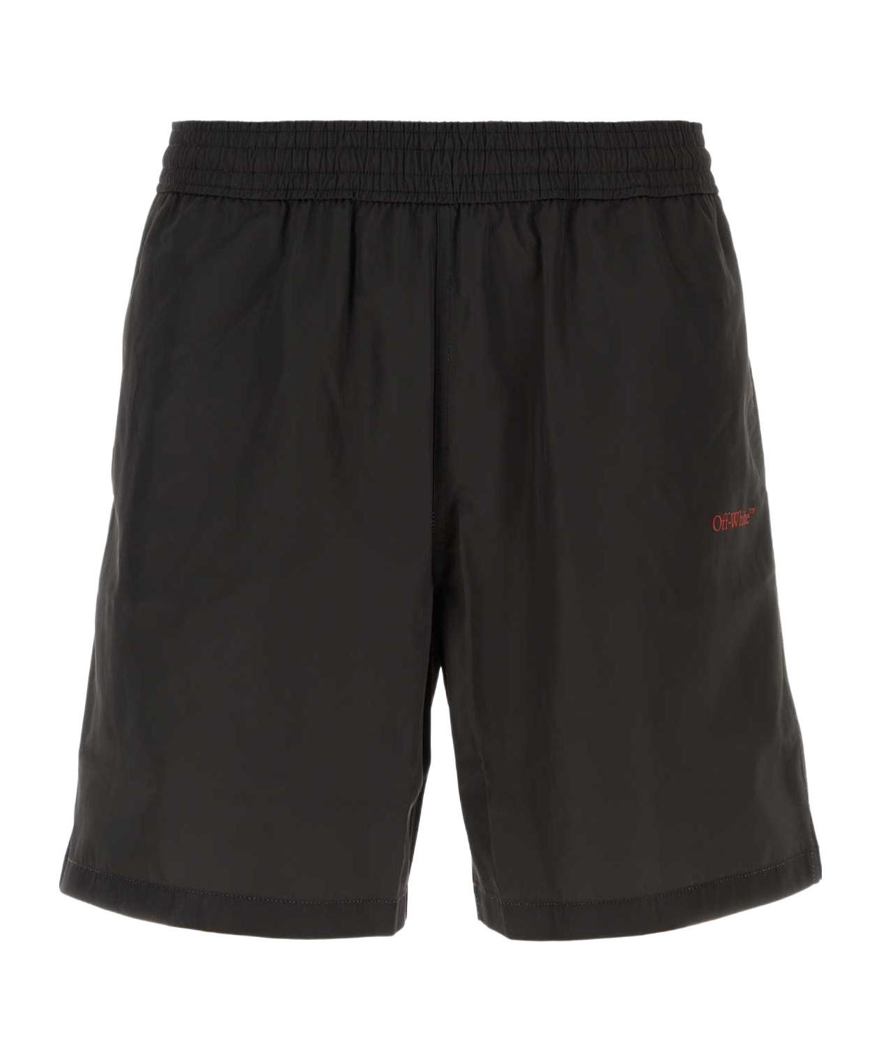 OFF WHITE Diag Print Swim Shorts 水陸両用 Off-White - OFF WHITE