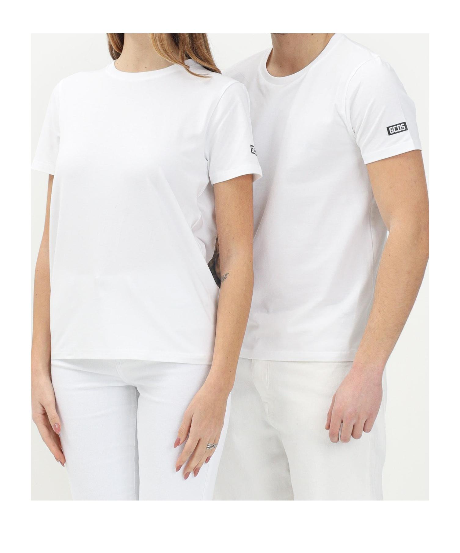 Tシャツ・カットソー GCDS Men T Shirts SS23M13065301 White Men′s cotton t-shirts and Polos in short and long sleeves | GCDS