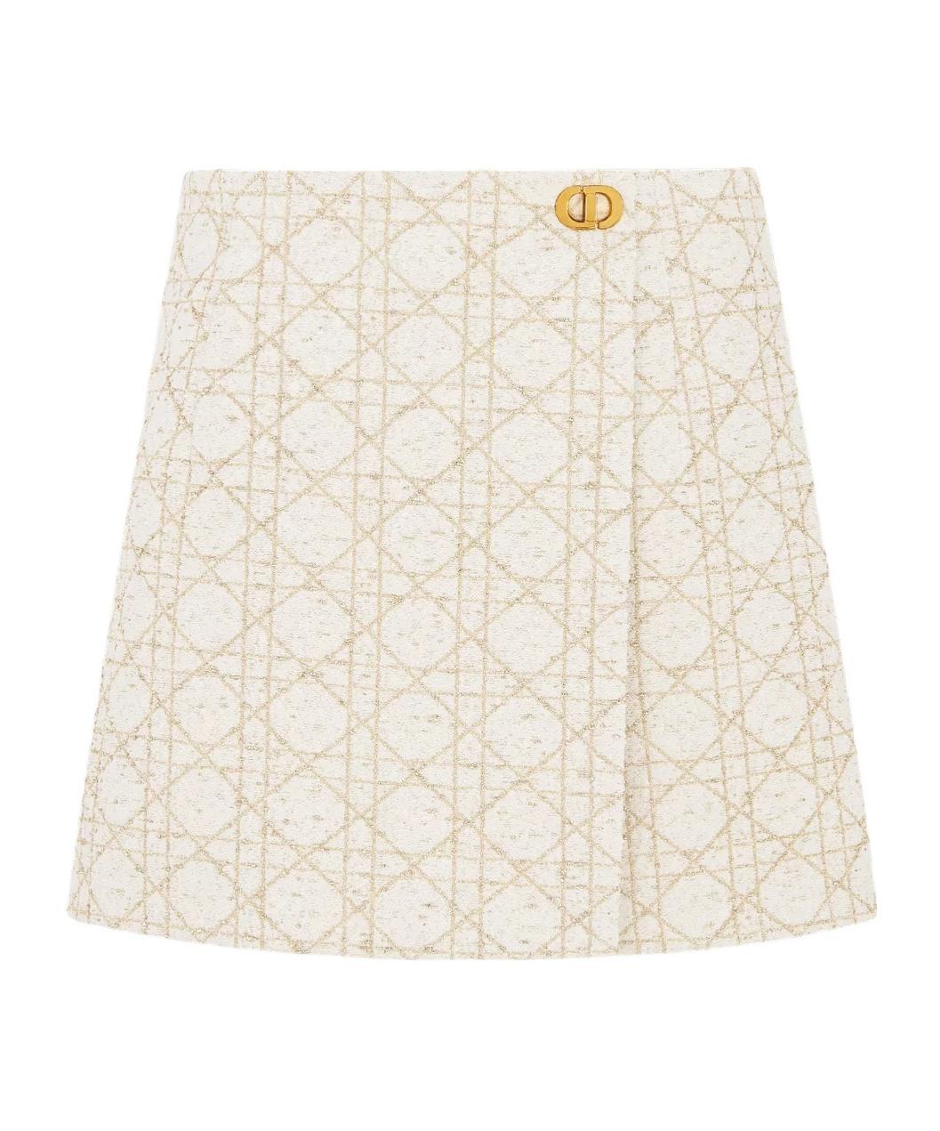 Dior Macrocannage Short Skirts in Natural