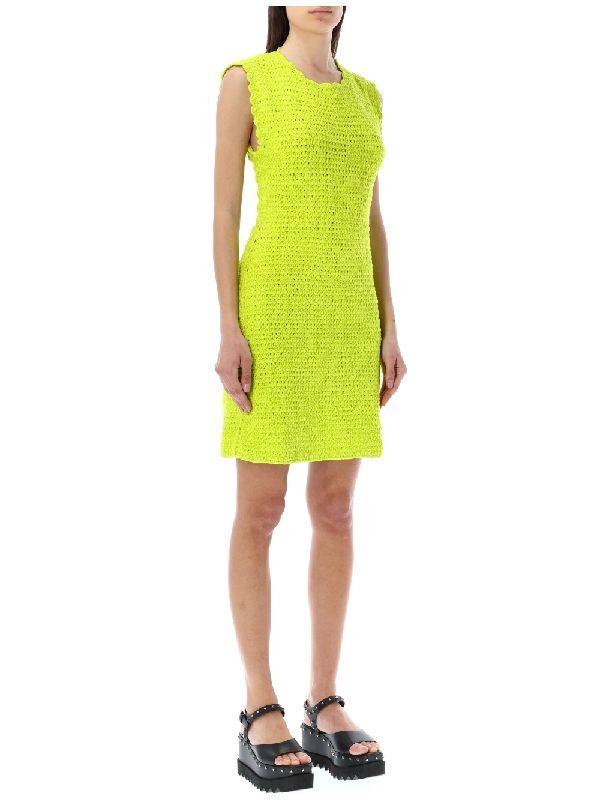 knitted split dress Sweepstakes Ribbed Knit Side Split Midi Dress White