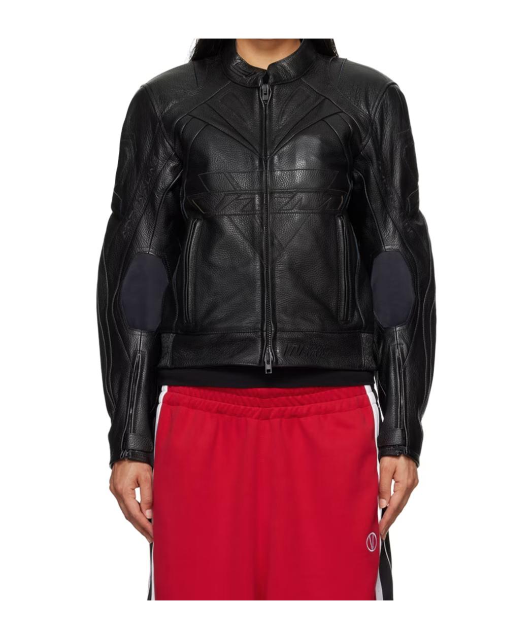 Vetements Pro Racing Leather Jacket in Black for Men | Lyst