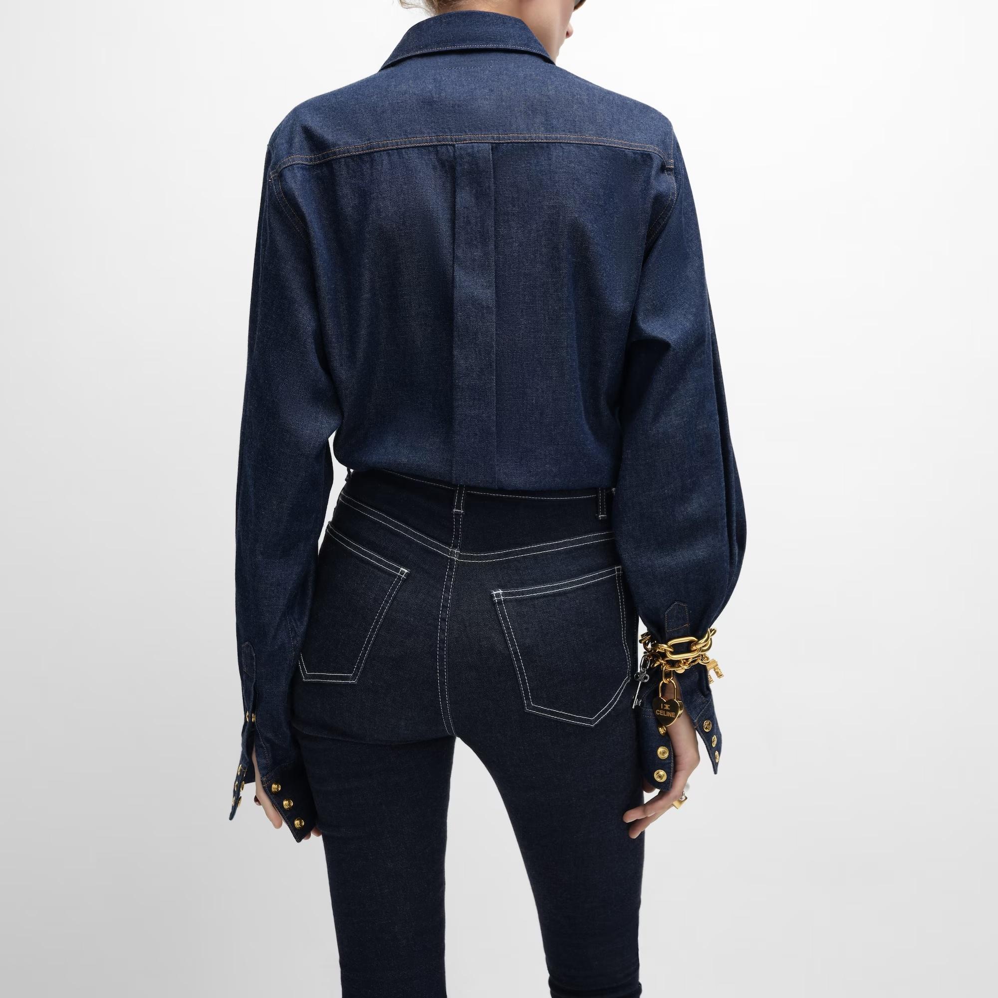 Celine Shirt in Blue | Lyst