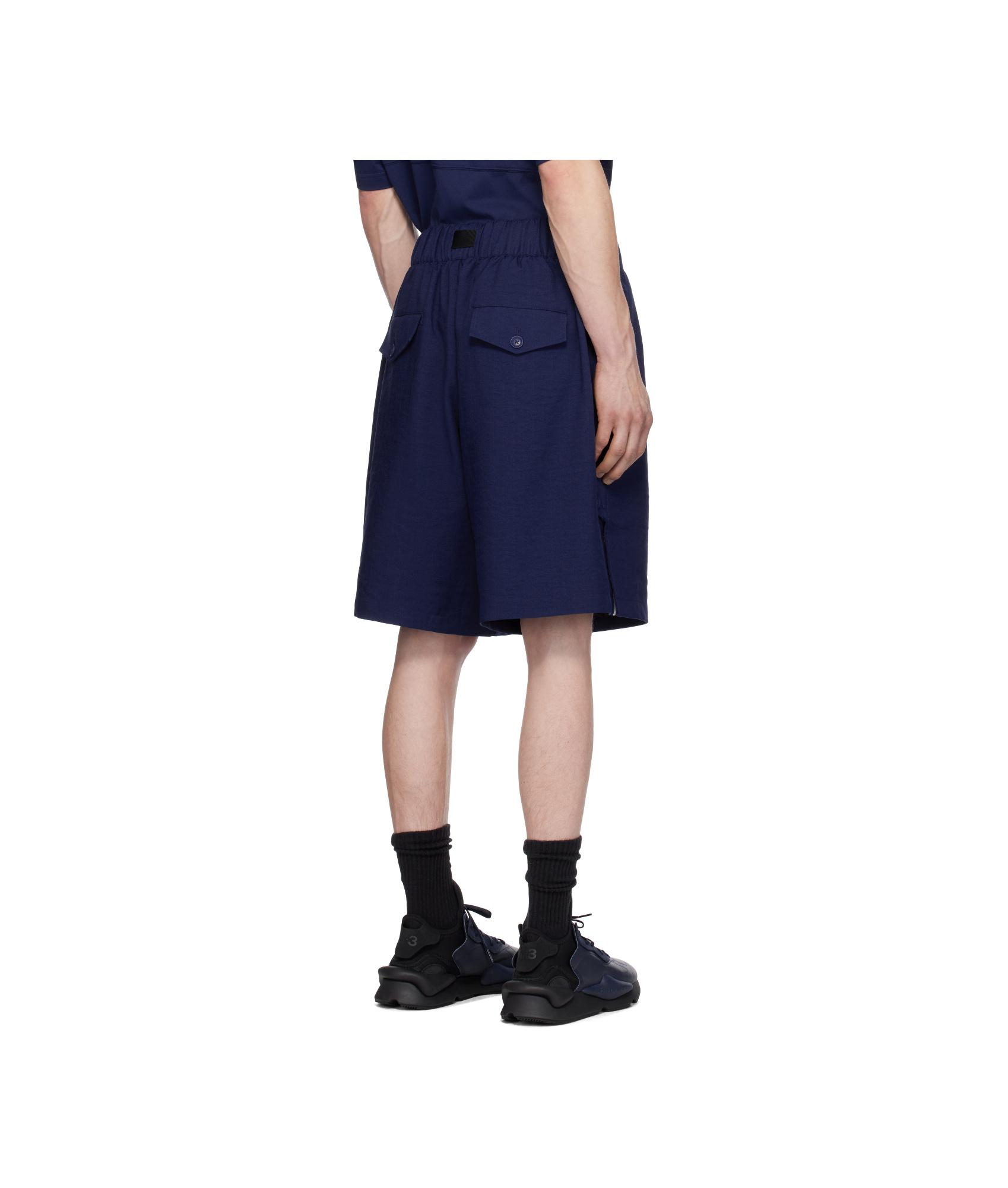 Y-3 Uniform 3-Stripes Shorts in Blue for Men | Lyst