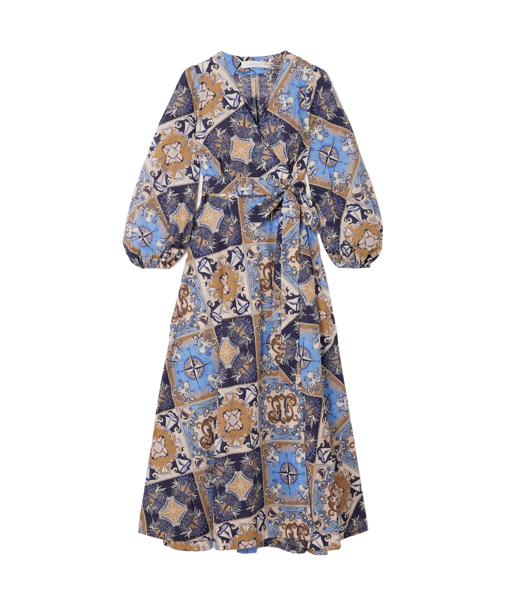 zimmermann blue dress long sleeve ZIMMERMANN on Instagram: Into The Blue: From our Spring 20 campaign, the  Brightside Embroidered Gown. #WAVELENGTH #ZimSpring20 #zimmermann