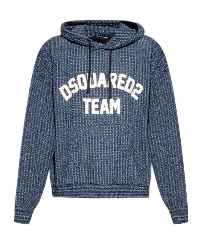 パーカー・フーディ Dsquared2 Multicolour Graphic-Print Cotton Hoodie DSQUARED2 logo-print Cotton Hoodie | Grey | FARFETCH BN