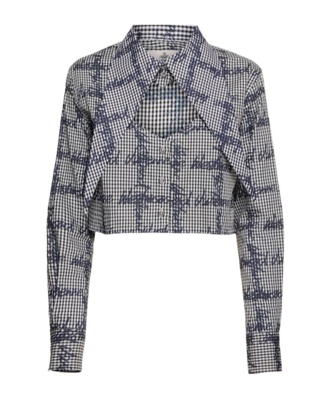 Vivienne Westwood コットン ハートシャツ グレー Vivienne Westwood レディース フットボール ハートシャツ