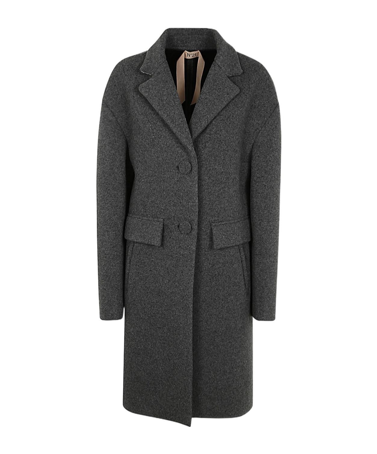 コート N 21 Woman Coat Grey N0214602 8924 N°21 Coats for Women | Online Sale up to 85% off | Lyst