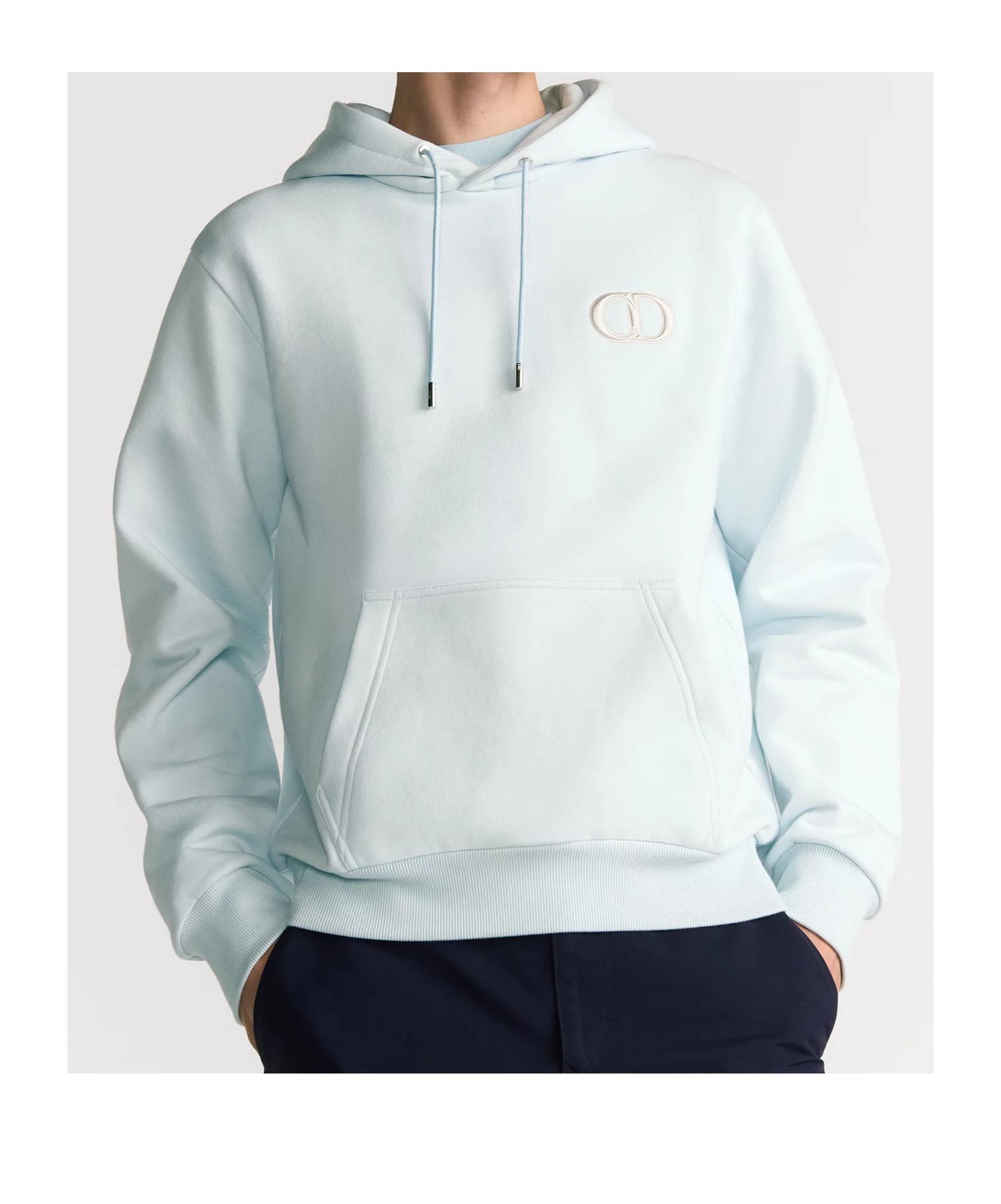 Dior Cd Icon Hooded Sweatshirt in Blue for Men | Lyst