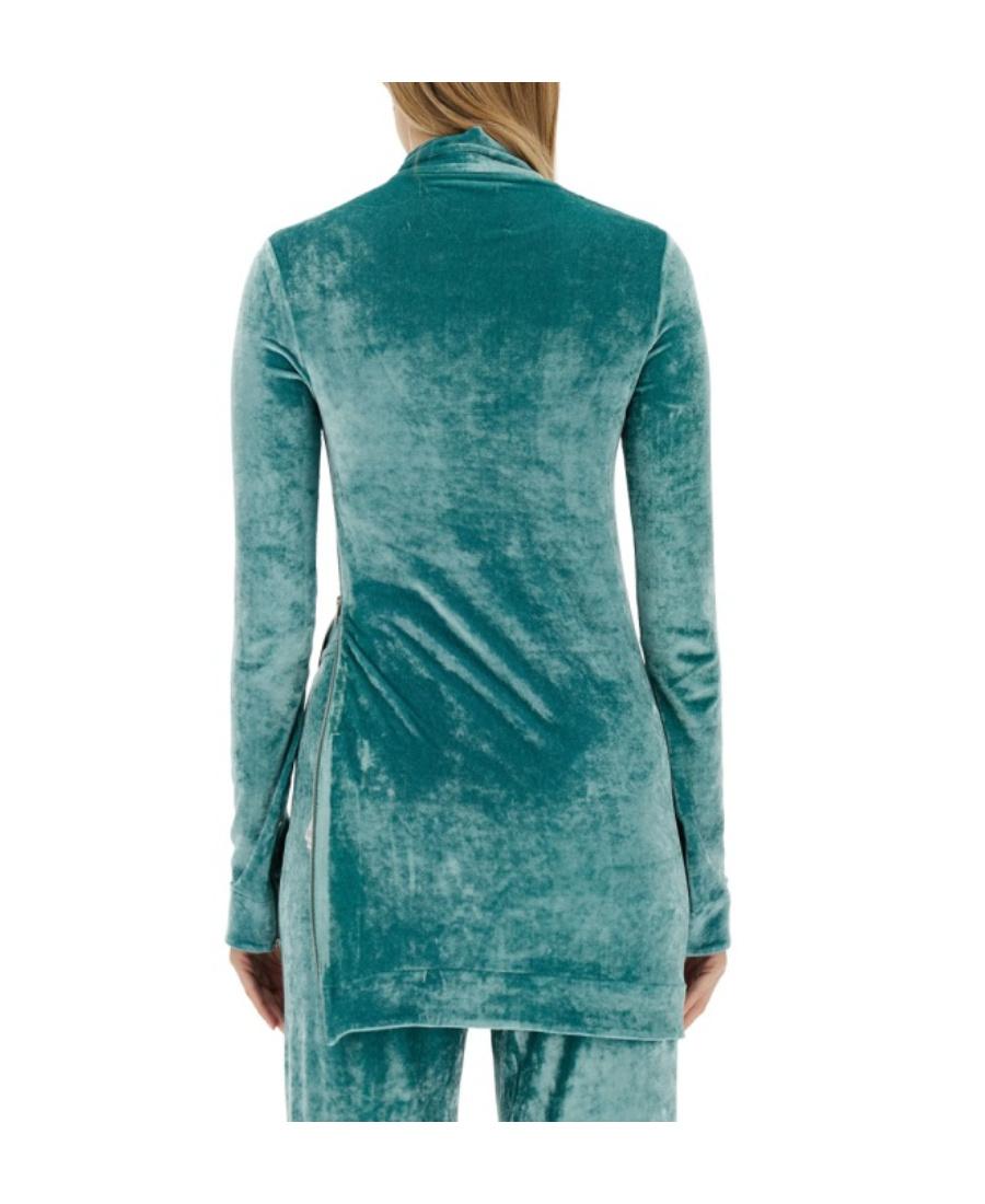 long green wrap dress Green Ruffle-Sleeve Poplin Maxi Dress – New York & Company main image 1