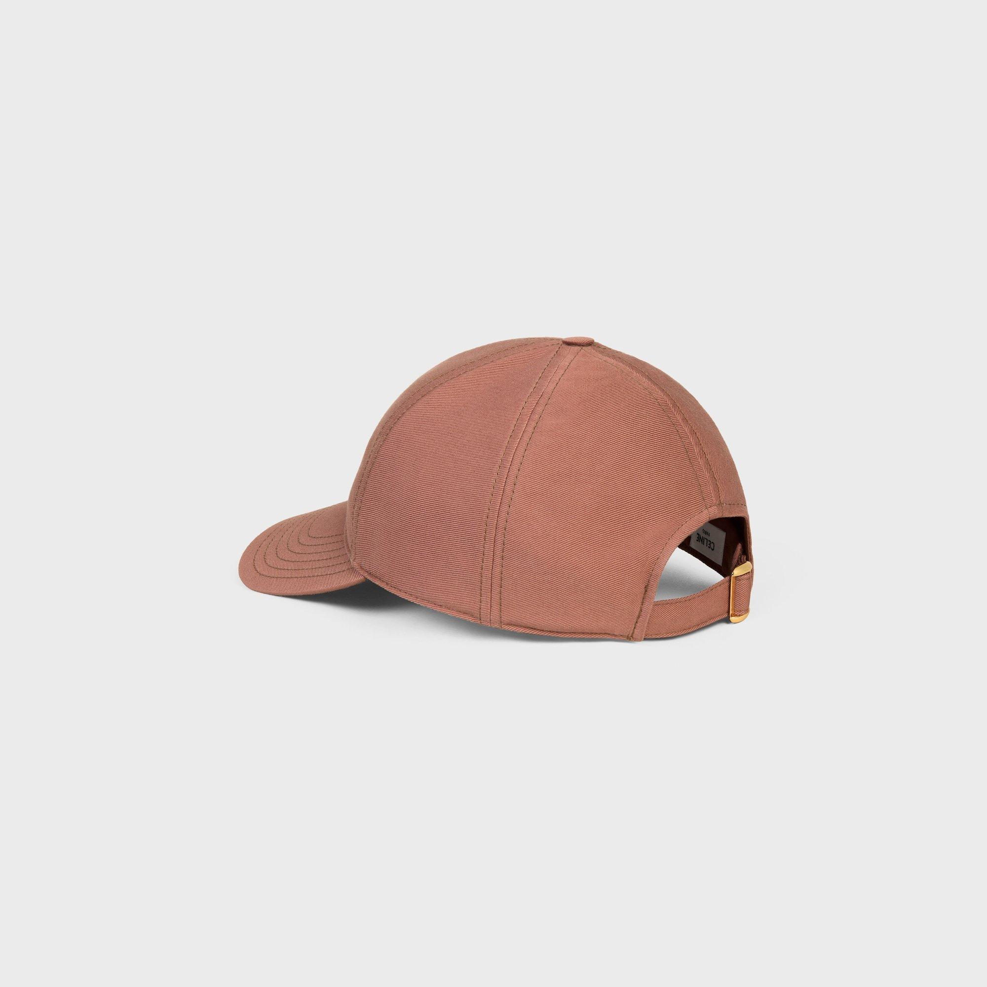 Celine Triomphe Baseball Cap in Pink | Lyst