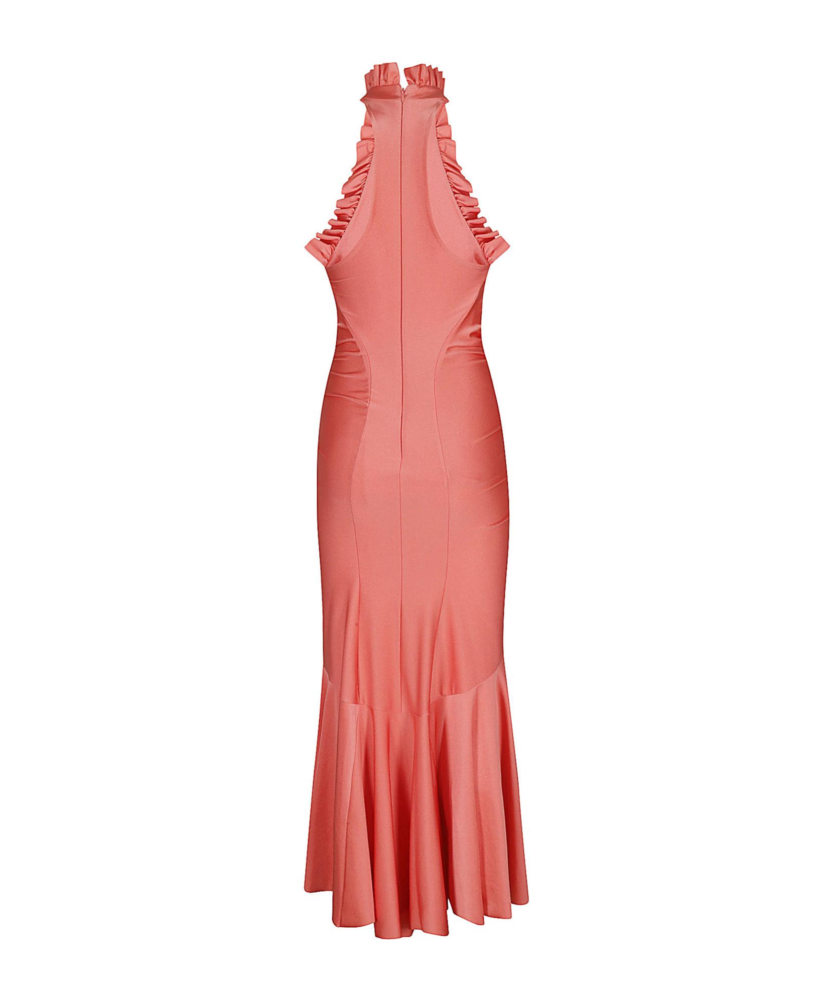 Philosophy di lorenzo serafini ruffled halter neck dress discount