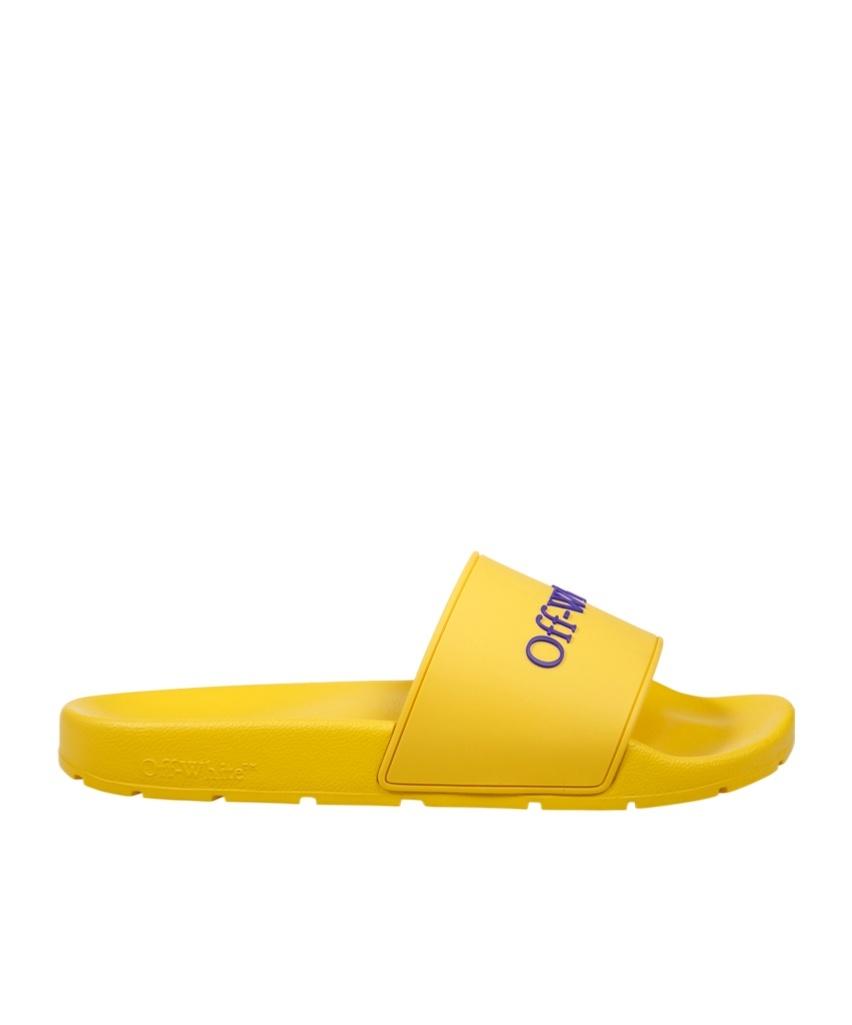 最終値下げ‼️OFF-WHITE スライドサンダル ブラック/イエロー Off-White - OFF-WHITE YELLOW FLIP FLOPS Off-Whiteのサンダル