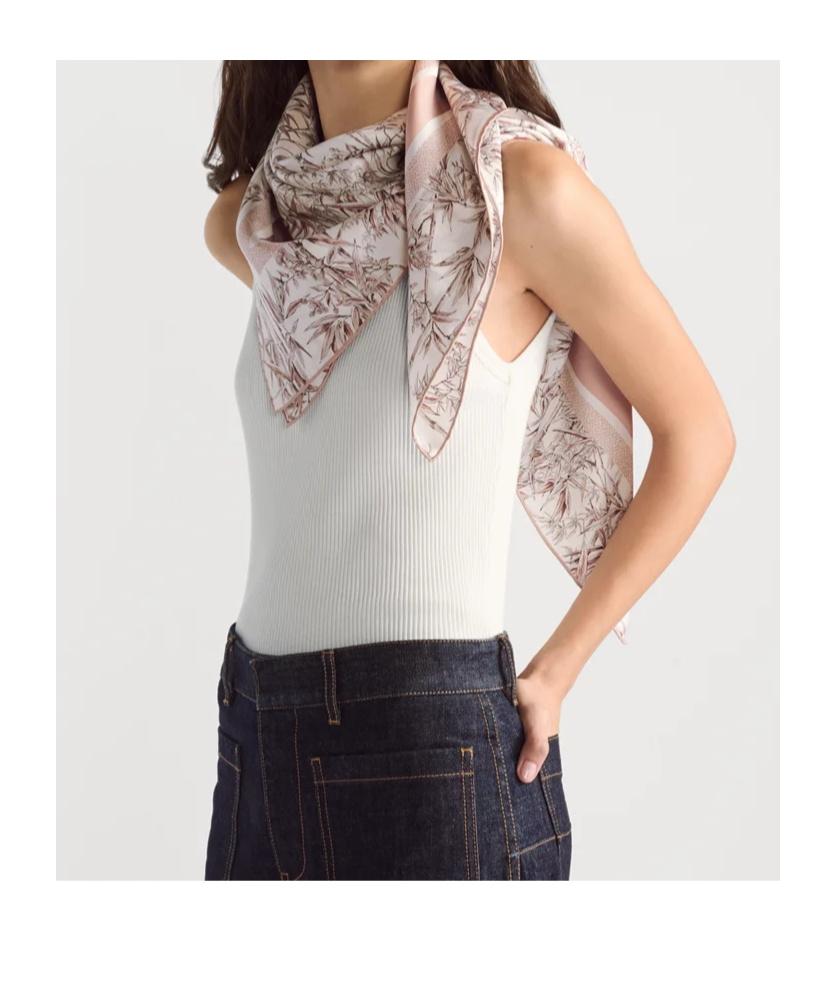 Dior Toile De Jouy Natura 90 Square Scarf in Pink | Lyst