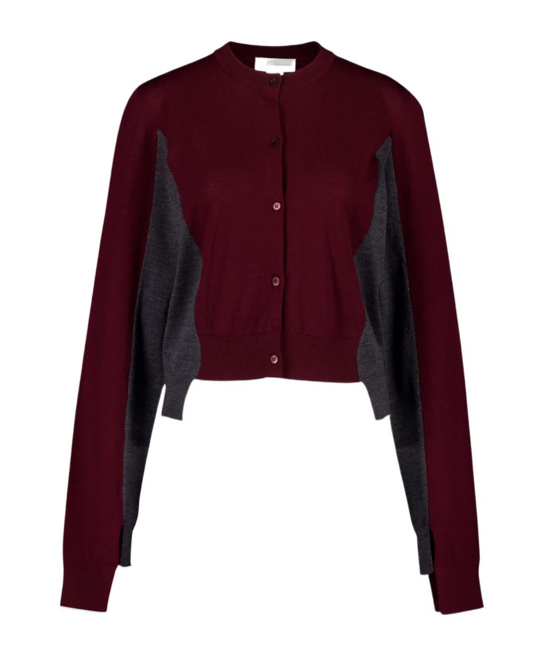 Tシャツ・カットソー STELLA McCARTNEY Burgundy Cotton Cardigan Stella McCartney Cardigans for Women | Online Sale up to 85