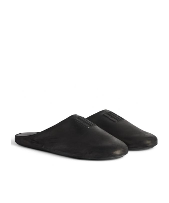 Balenciaga Château Flat Mules in Black for Men | Lyst