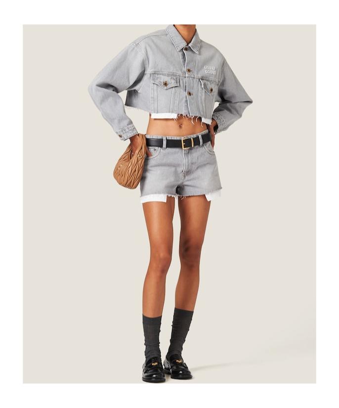 Miu Miu Jean and denim shorts for Women | Online Sale up to