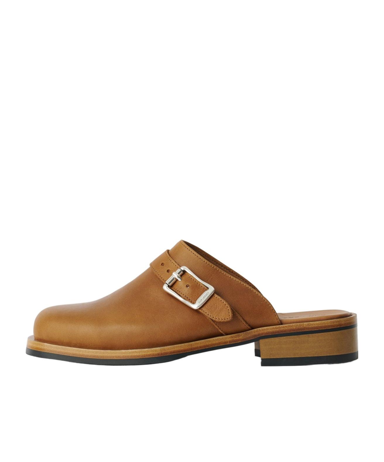 our legacy レザーサンダル OUR LEGACY | CAMION MULE / BURNT SUGAR LEATHER レザー