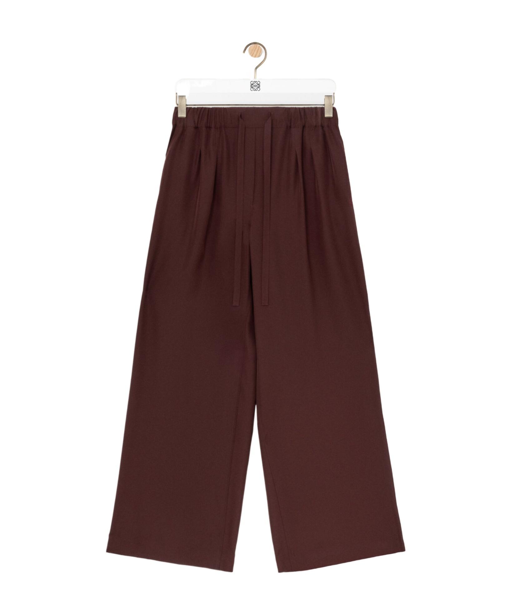 パンツ LOEWE KHAKI WOOL TROUSERS Trousers in wool Green - LOEWE