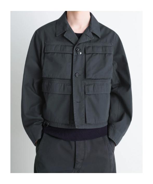 Lemaire Short Utility Jacket in Blue for Men | Lyst