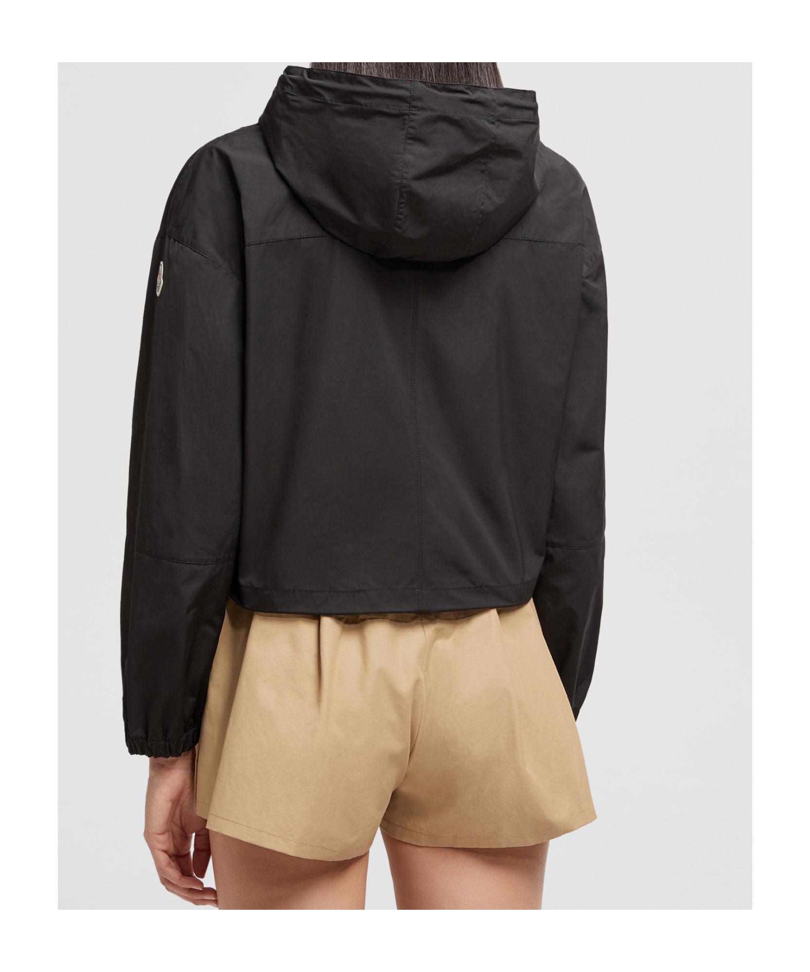Moncler Sauvan Zip-Up Hooded Parka in Black | Lyst