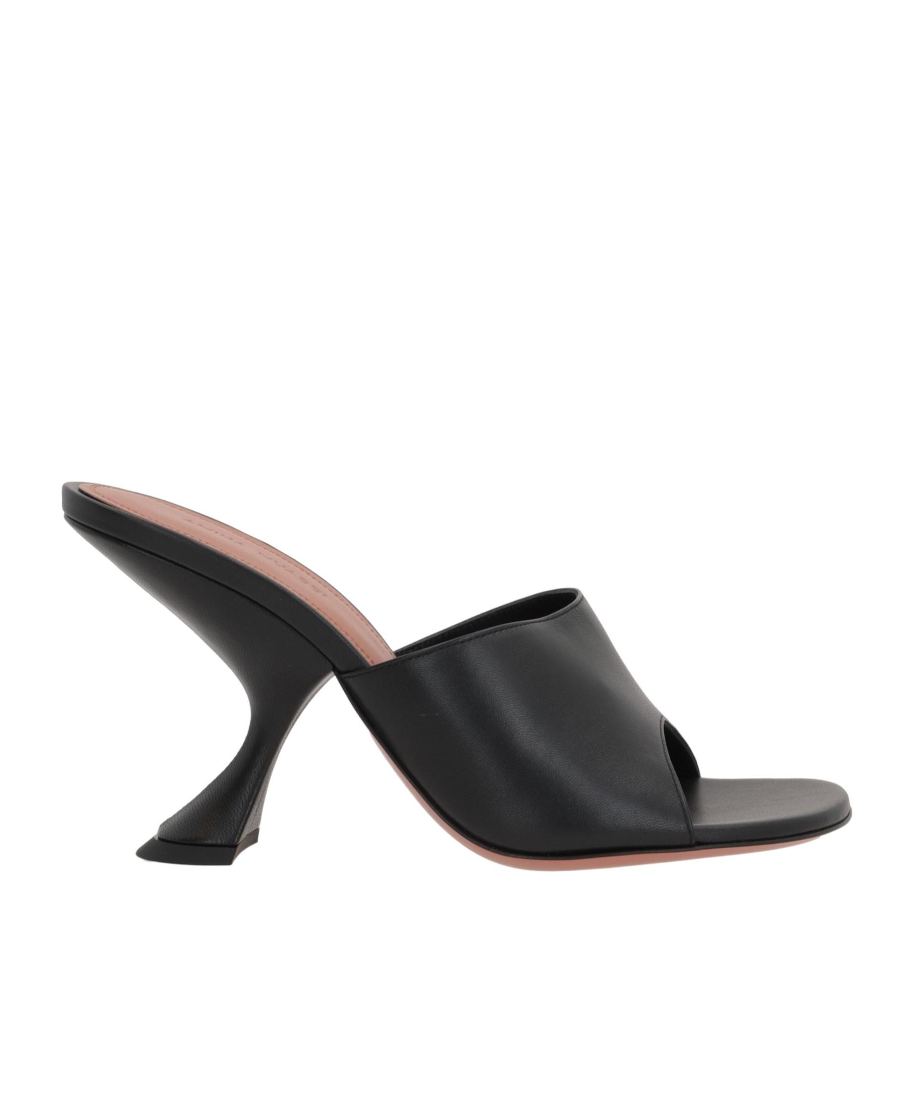 AMINA MUADDI Taylor Mule Sandals in Black | Lyst