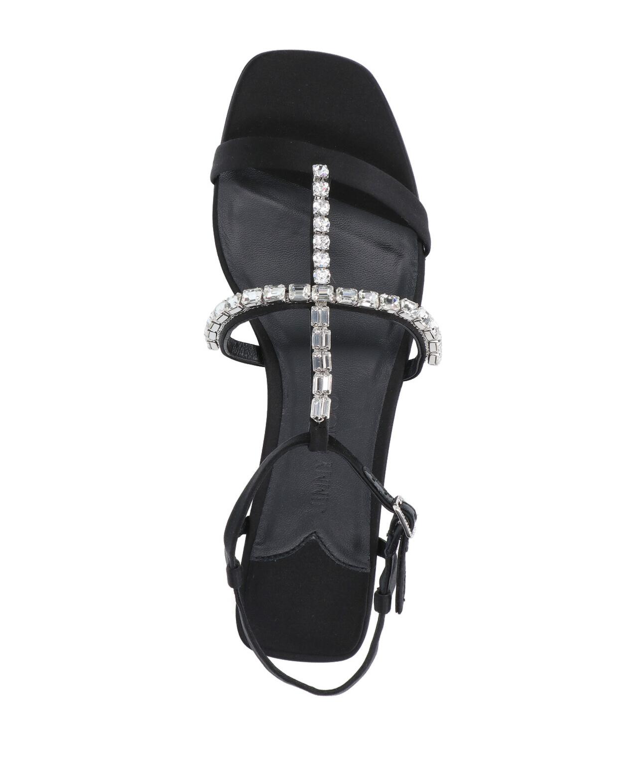 シューズ・サンダルその他 JIMMY CHOO Woman Flat sandals Black JOAFLATFQY BLACK JIMMY CHOO Jimmy Choo ジミーチュウ サンダル SAPHERA FLAT SUE