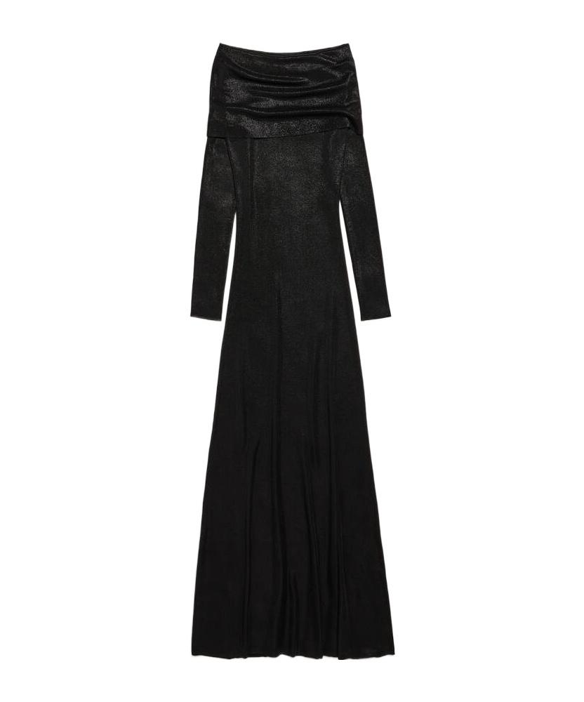 knee length dresses for ladies Balenciaga Back to Front Black Tweed Dress by Demna (FW2022) – Opulence  Vintage