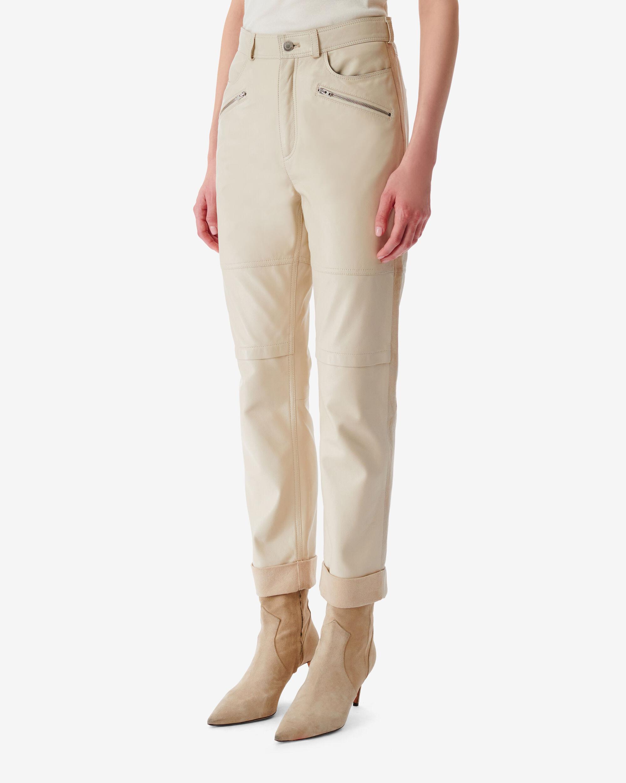 フィットネスボトムス IRO Women Straight Pants WP23YOEL ECR01 Beige 30229360WA_14_f.jpg?impolicy=