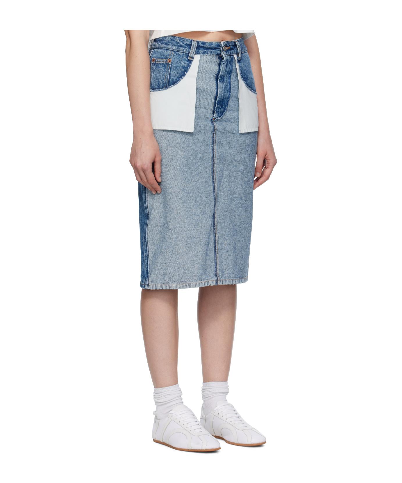 スカート MAISON MARGIELA Women Mid Skirts S51ME0038 M35344816 Grey Maison Margiela Asymmetric Draped Skirt | Grey | FARFETCH