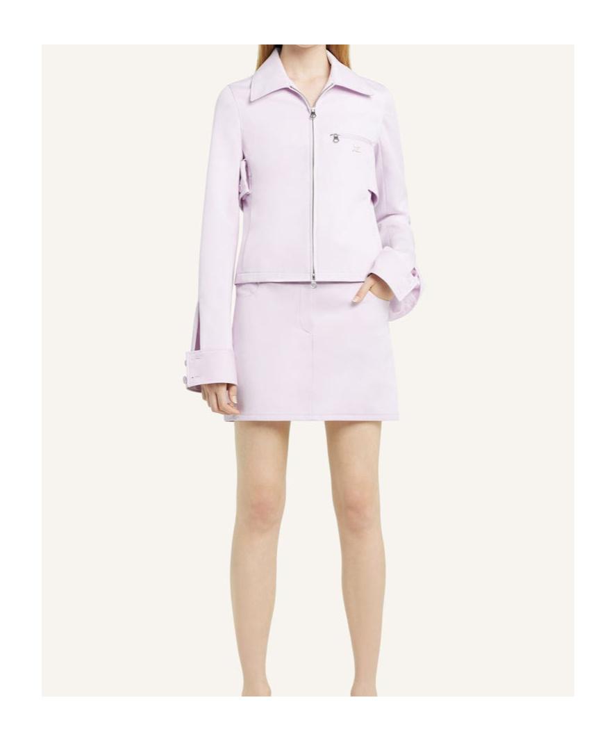 ジャケット COURREGES Women Outer 125CBL255PL0178 6017 PINK Courrèges Reedition Vinyl Cropped Jacket | Pink | FARFETCH