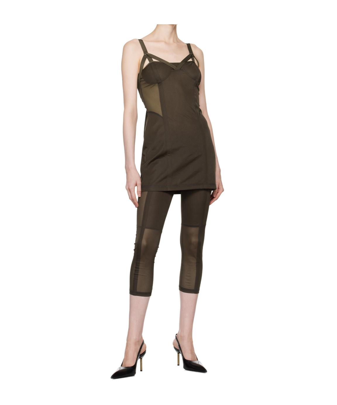 knwls brown polyester mini dress SMK Dress Brown