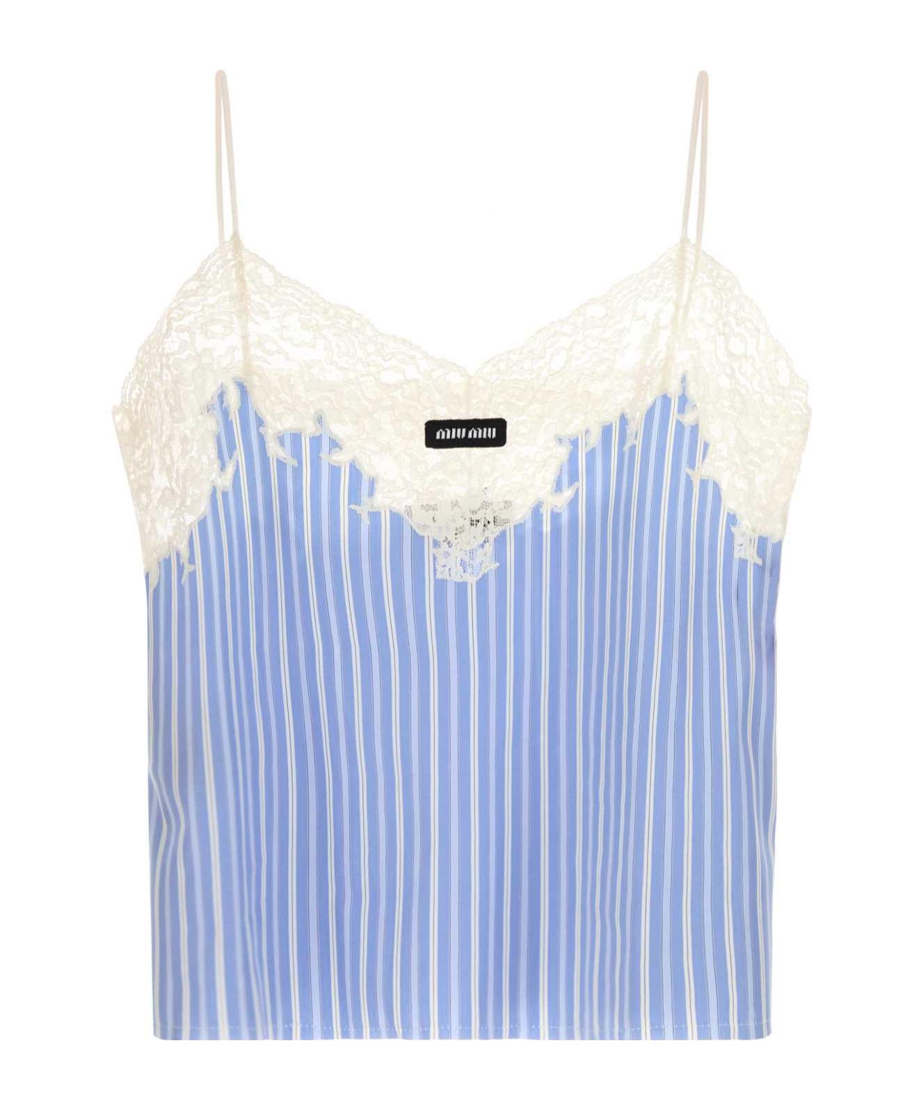 トップス SS1999 MIU MIU CAMISOLE Camisole Miu Miu Brown size 44 IT in Cotton - 15566661