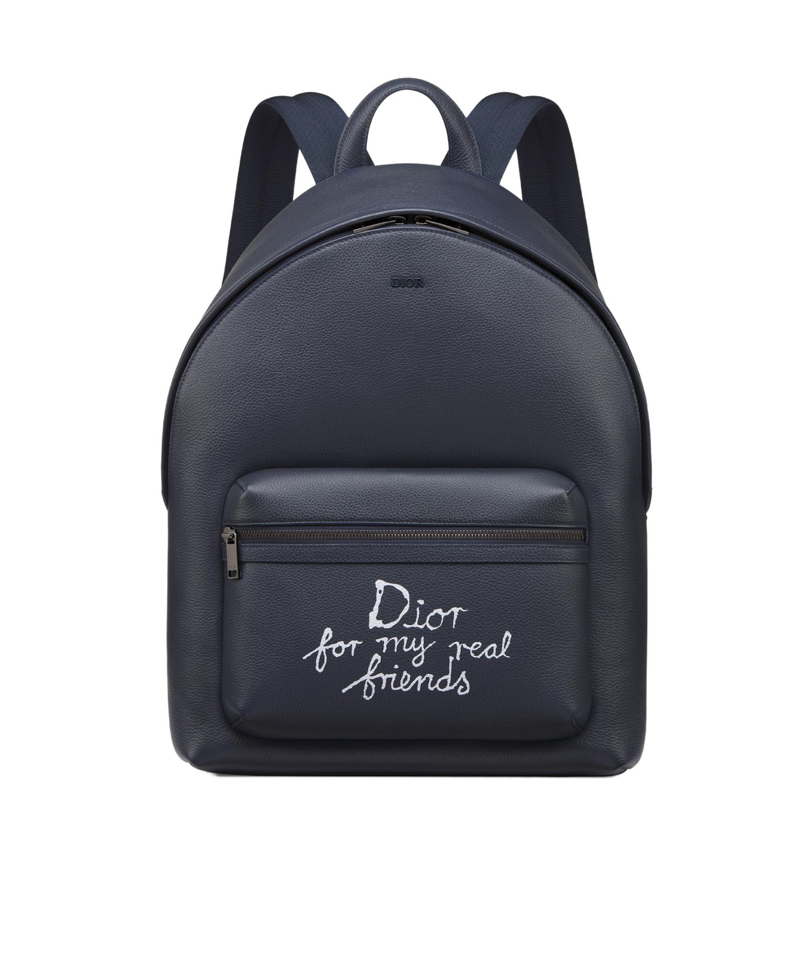 Dior 青 ブラック　ロゴバックパック Dior And Hylton Nel Rider 2.0 Zipped Backpack in Blue for