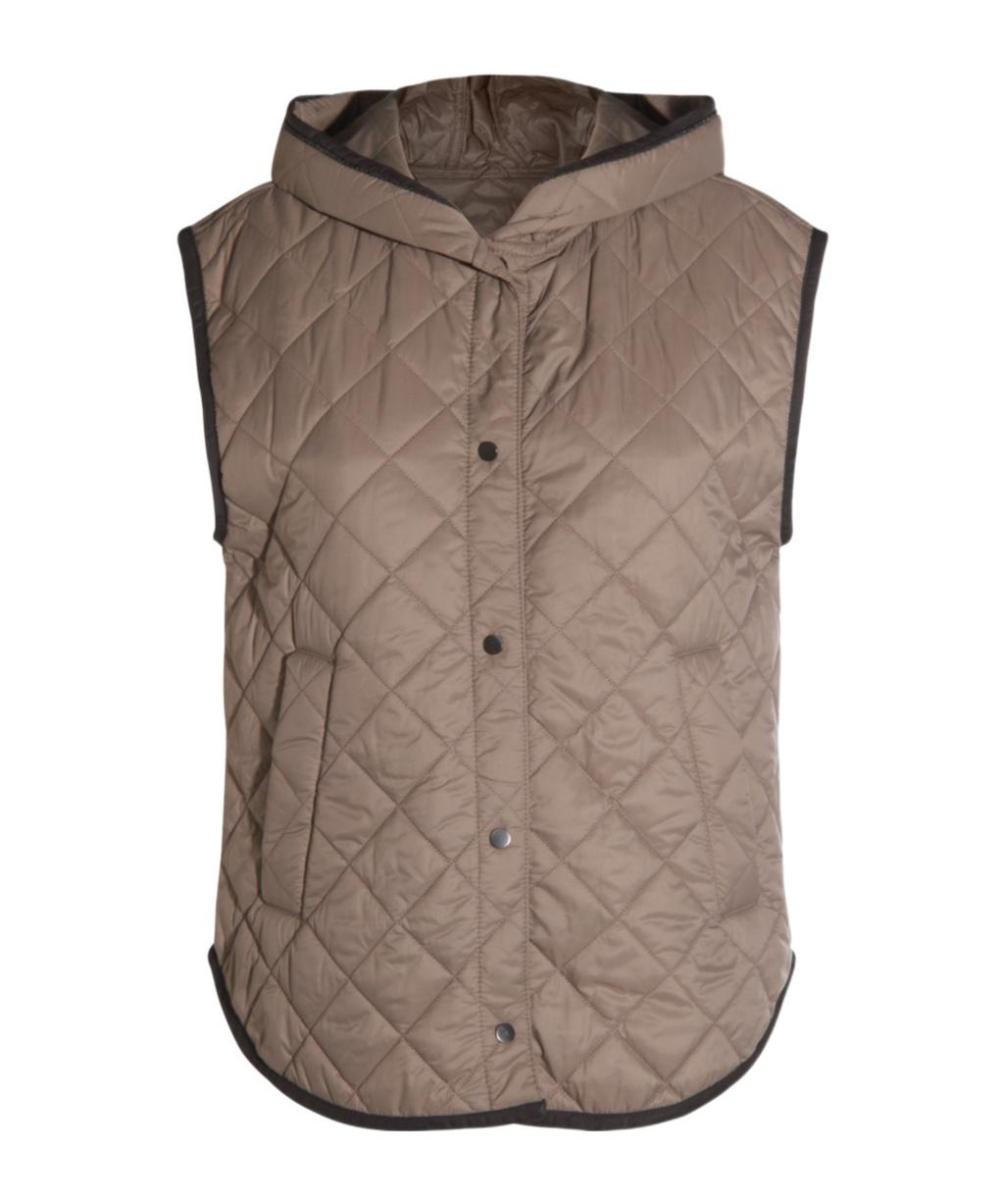ベスト・ジレ Brunello Cucinelli Gilet Brunello Cucinelli Gilet Quilted Vest Full Zip Padded Navy