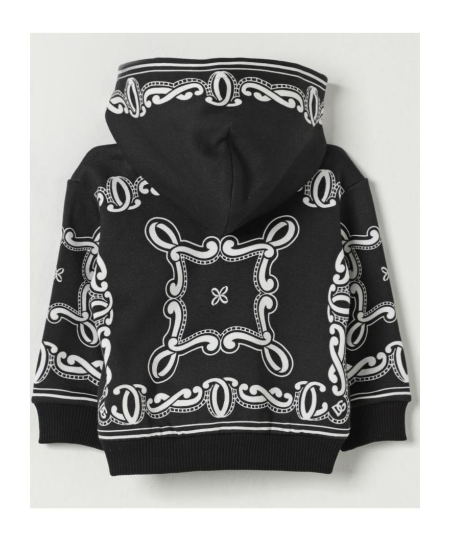 【送関込】Dolce & Gabbana Milano 1984 Print Hoodie Dolce & Gabbana Men's Milano 1984 Print Hoodie Black