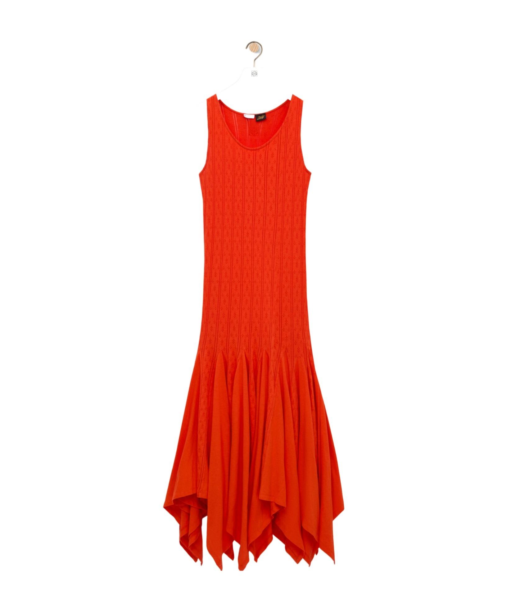 loewe red dress Shirt Dress