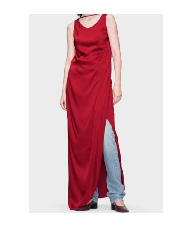 maison martin margiela red dress The Devil Wears Margiela  What an amazing debut collection by  @glennmartens for @maisonmargiela
