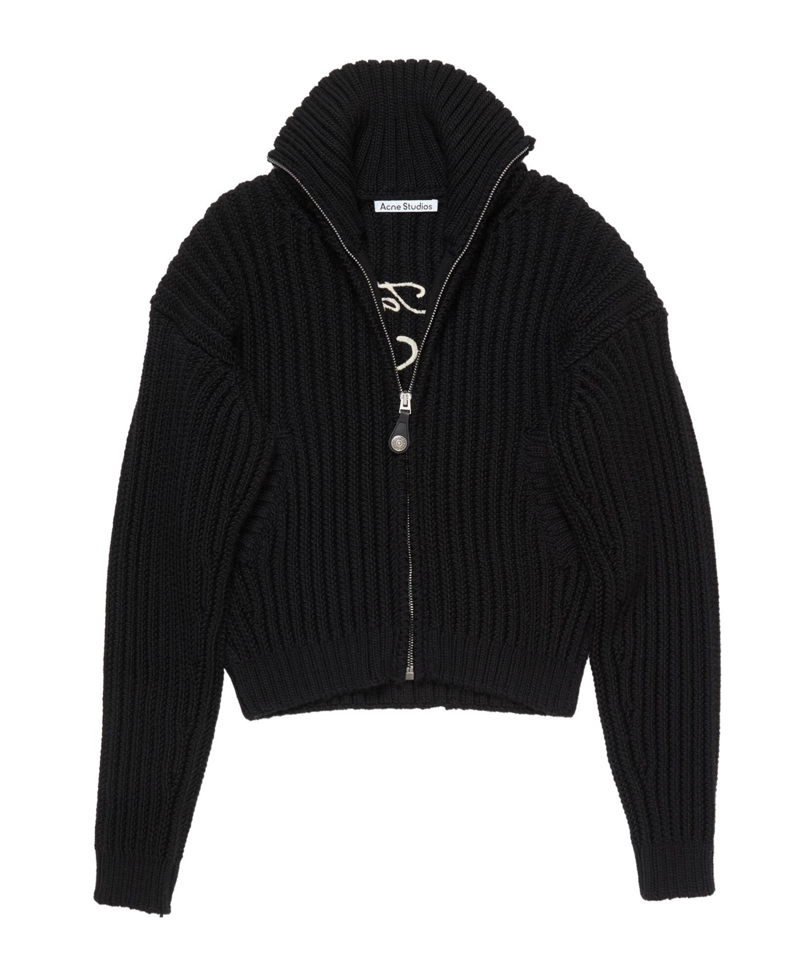 Acne Studios Zip-Fastening Cardigan in Black for Men | Lyst
