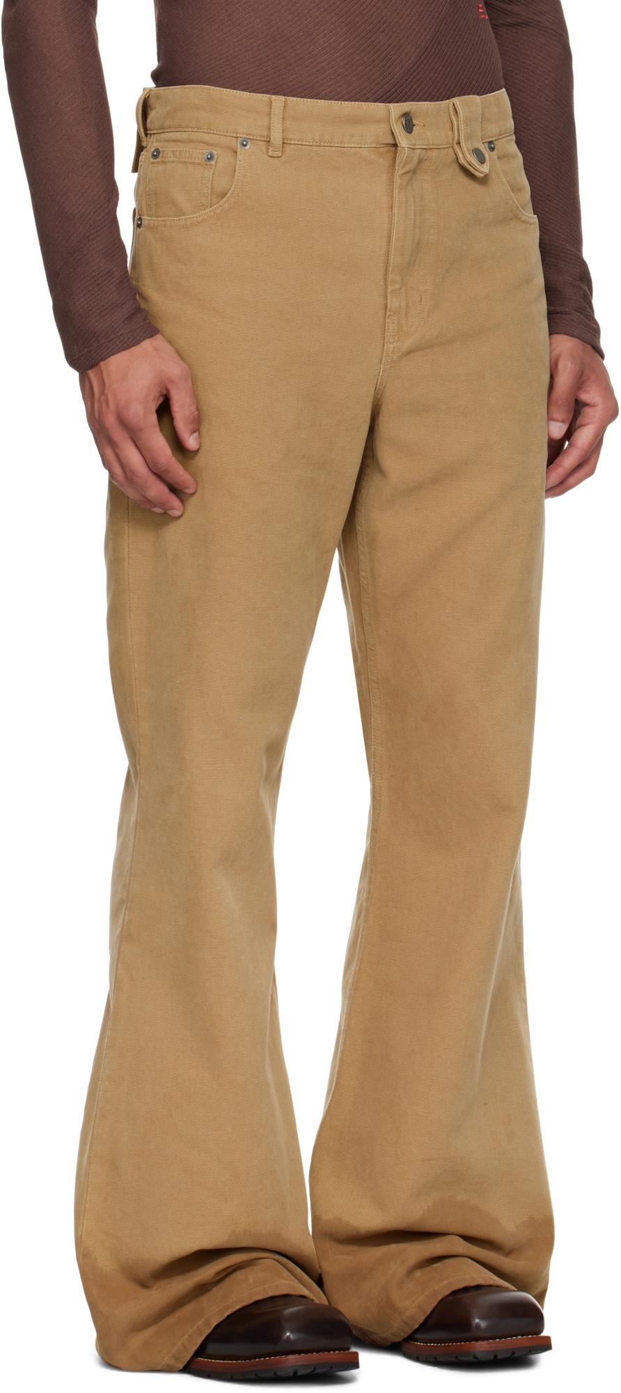 Egonlab Samy Wide Leg Jeans in Natural for Men | Lyst