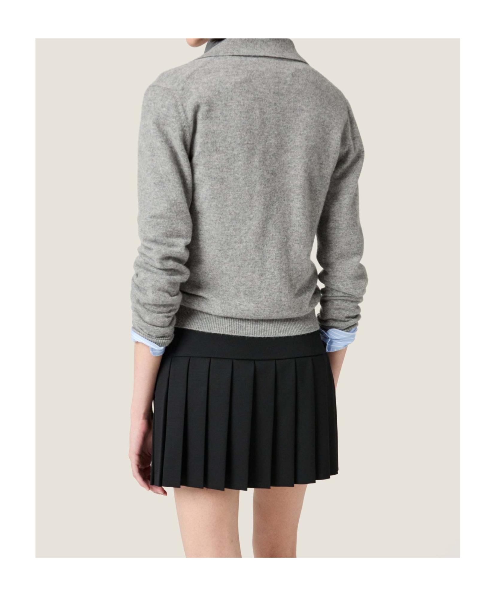 Miu Miu Belted Pleated Mini Skirt in Black | Lyst