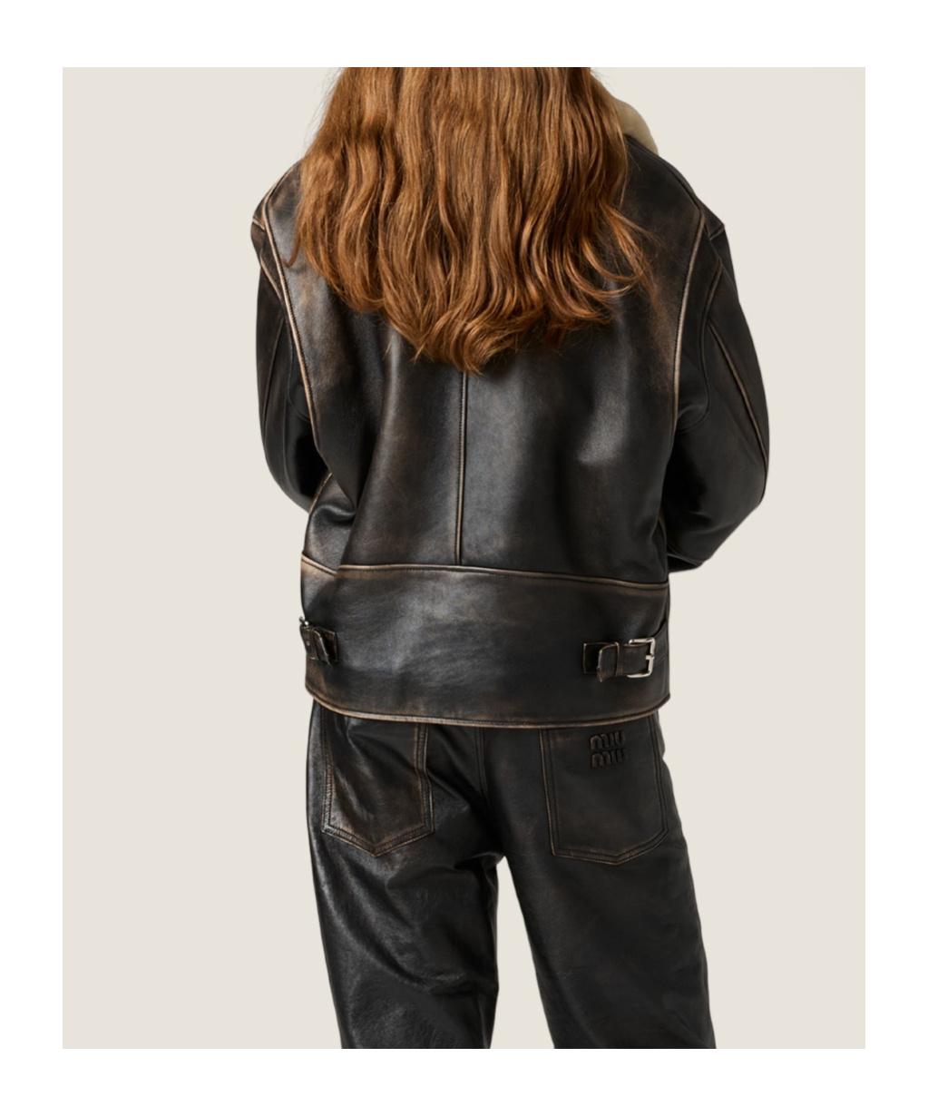 Miu Miu Leather jackets for Women | Online Sale up to 31