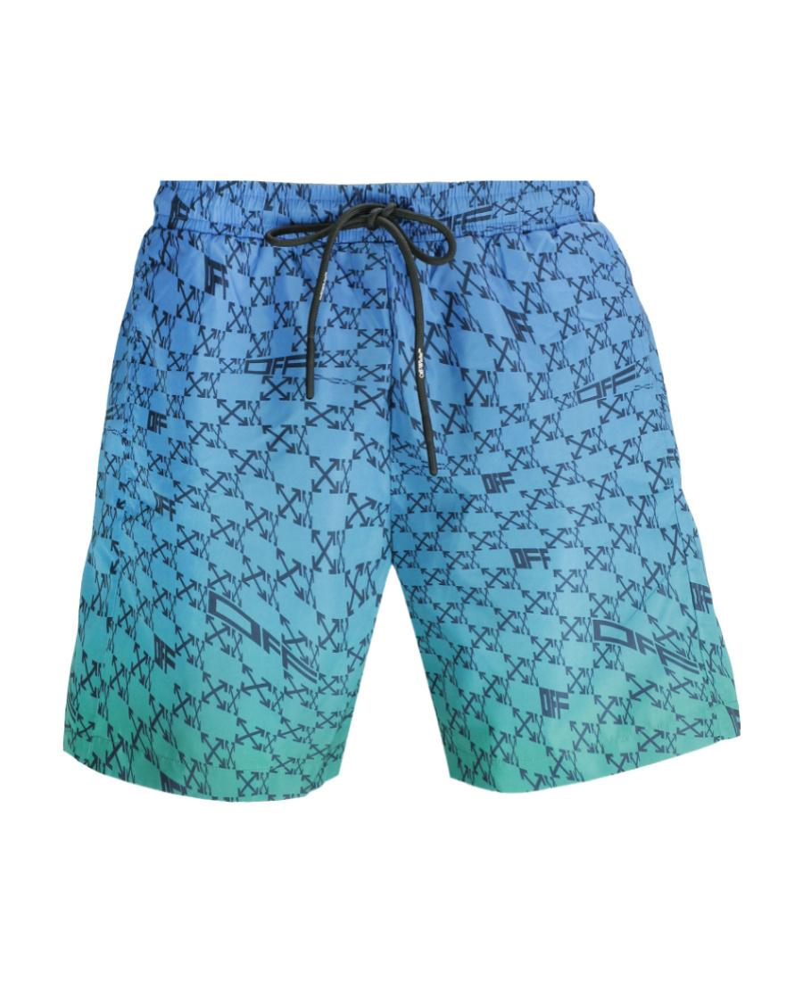 OFF WHITE Diag Print Swim Shorts 水陸両用 Off-White - OFF WHITE