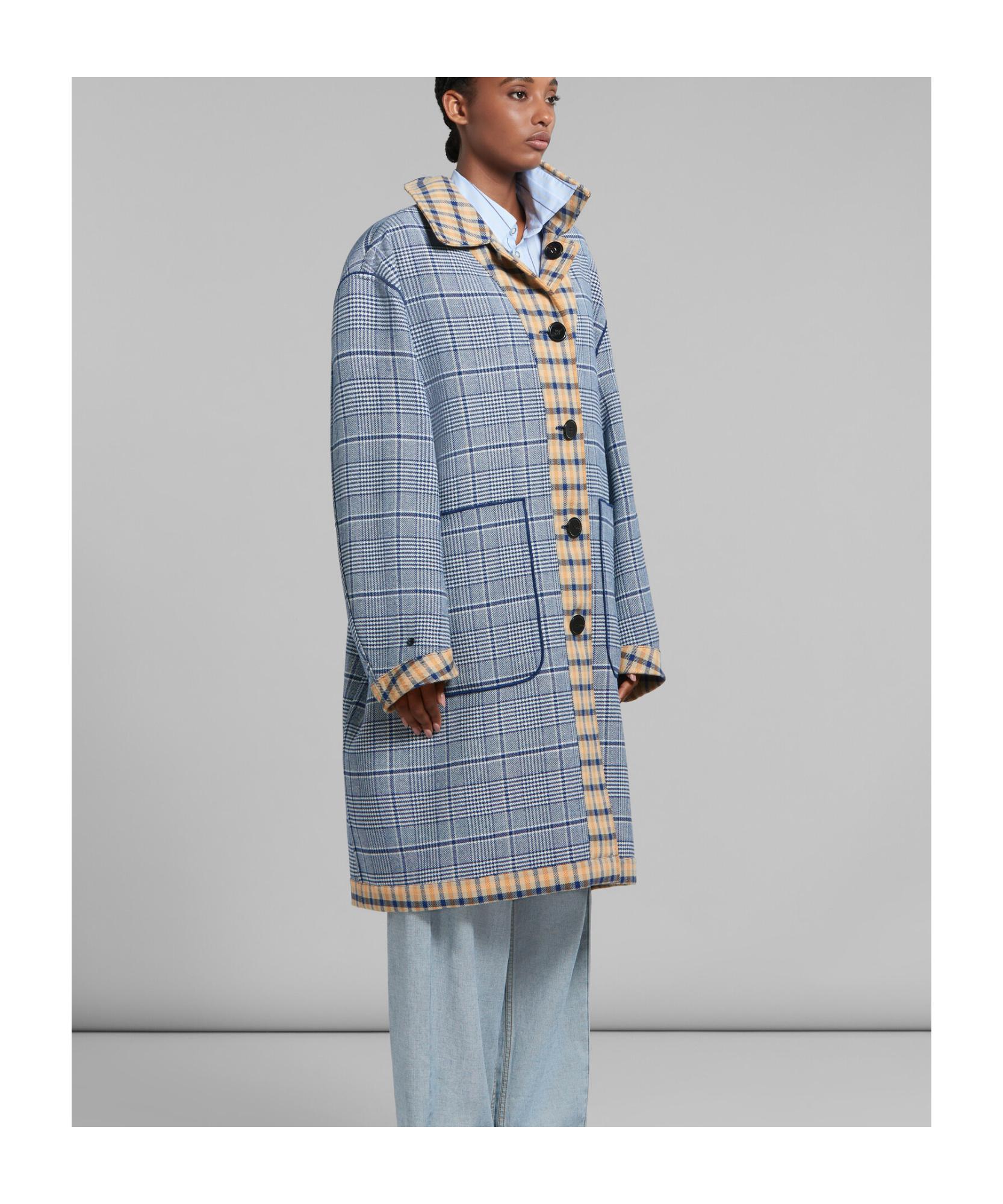 コート MARNI Reversible wool coat with check pattern marni--Checked-Reversible-Long