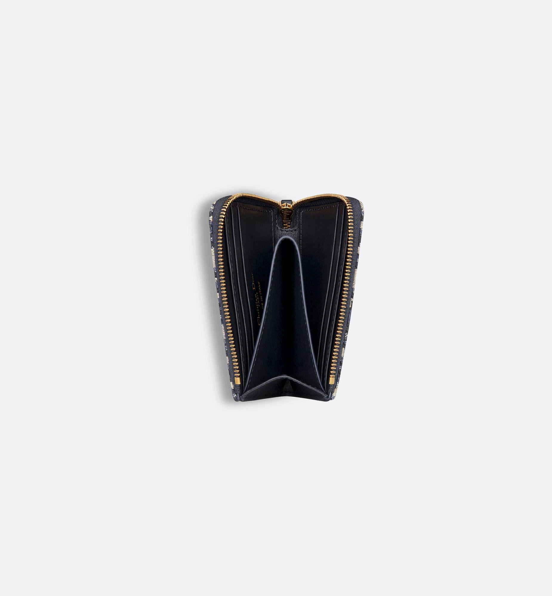 【大人気商品★】Dior 30 Montaigne Sakura ウォレット 30 Montaigne Sakura Wallet Blue Dior Oblique Jacquard | DIOR