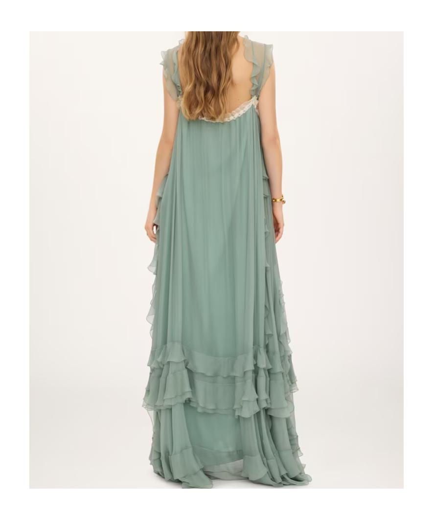 x high summercotton silk maxi tank dress by chlo X High Summer Cotton Silk Maxi Tank Dress